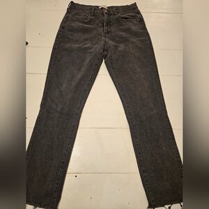 Slim Straight Women's Jeans in Washed Charcoal